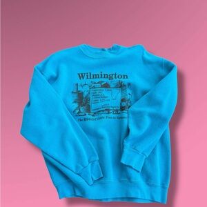 Fruit of the Loom Blue Wilmington Crewneck Sweater